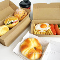 Caja de hamburguesas corrugadas de papel desechable